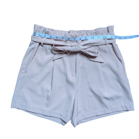 Dynamite Light Pink Dress Shorts with Pockets and Adjustable Waist Tie Women S - Picture 6 of 9